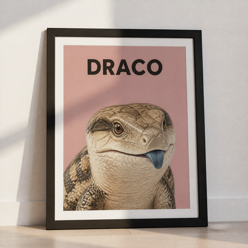 Custom AI Pet Portrait with Frame
