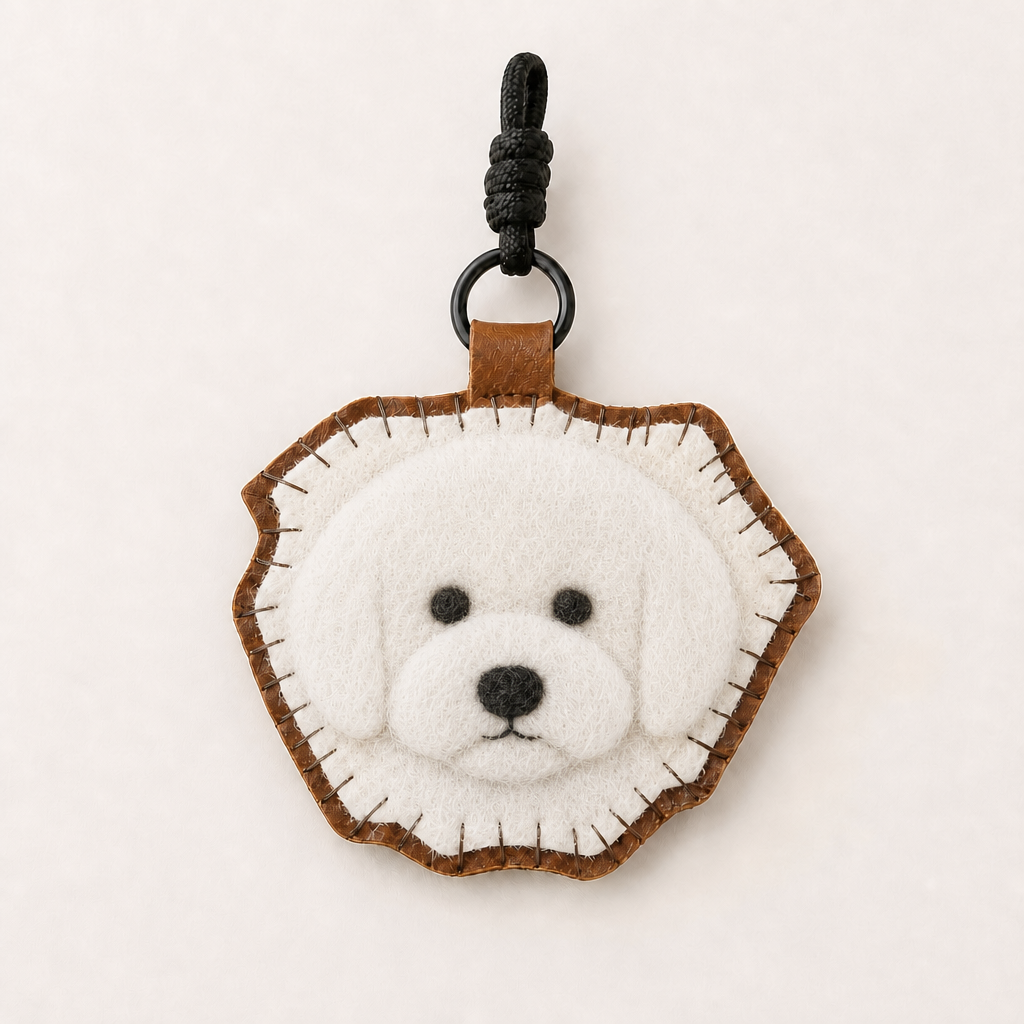Custom Pet Needle Felted Keychain