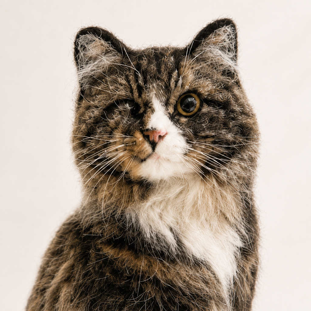 Custom Pet Needle Felted Sculpture