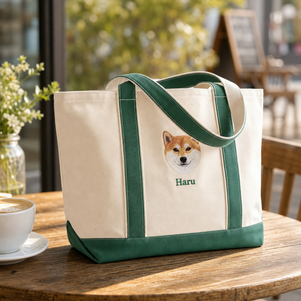 Custom Embroidered Pet Tote Bag