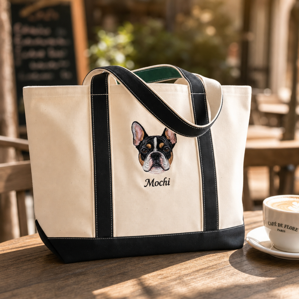 Custom Embroidered Pet Tote Bag