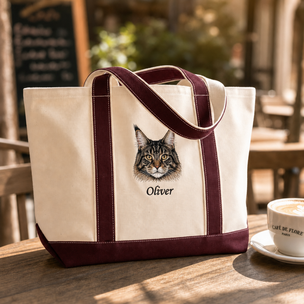 Custom Embroidered Pet Tote Bag