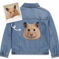 Custom Embroidered Pet Denim Jacket